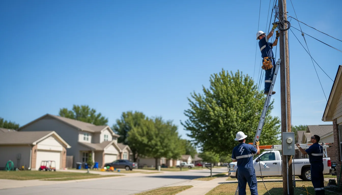 Residential electrician providing installation services in Chester, NE